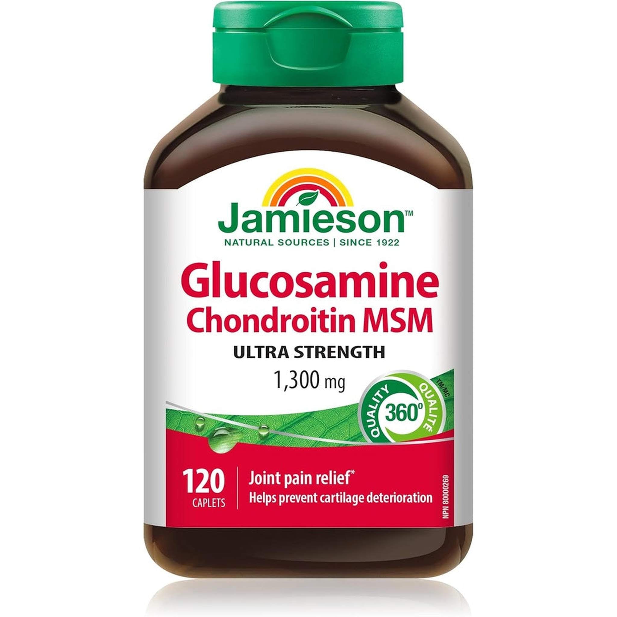 Jamieson Glucosamine ChondroĂŻtine MSM - 120 ComprimĂŠs