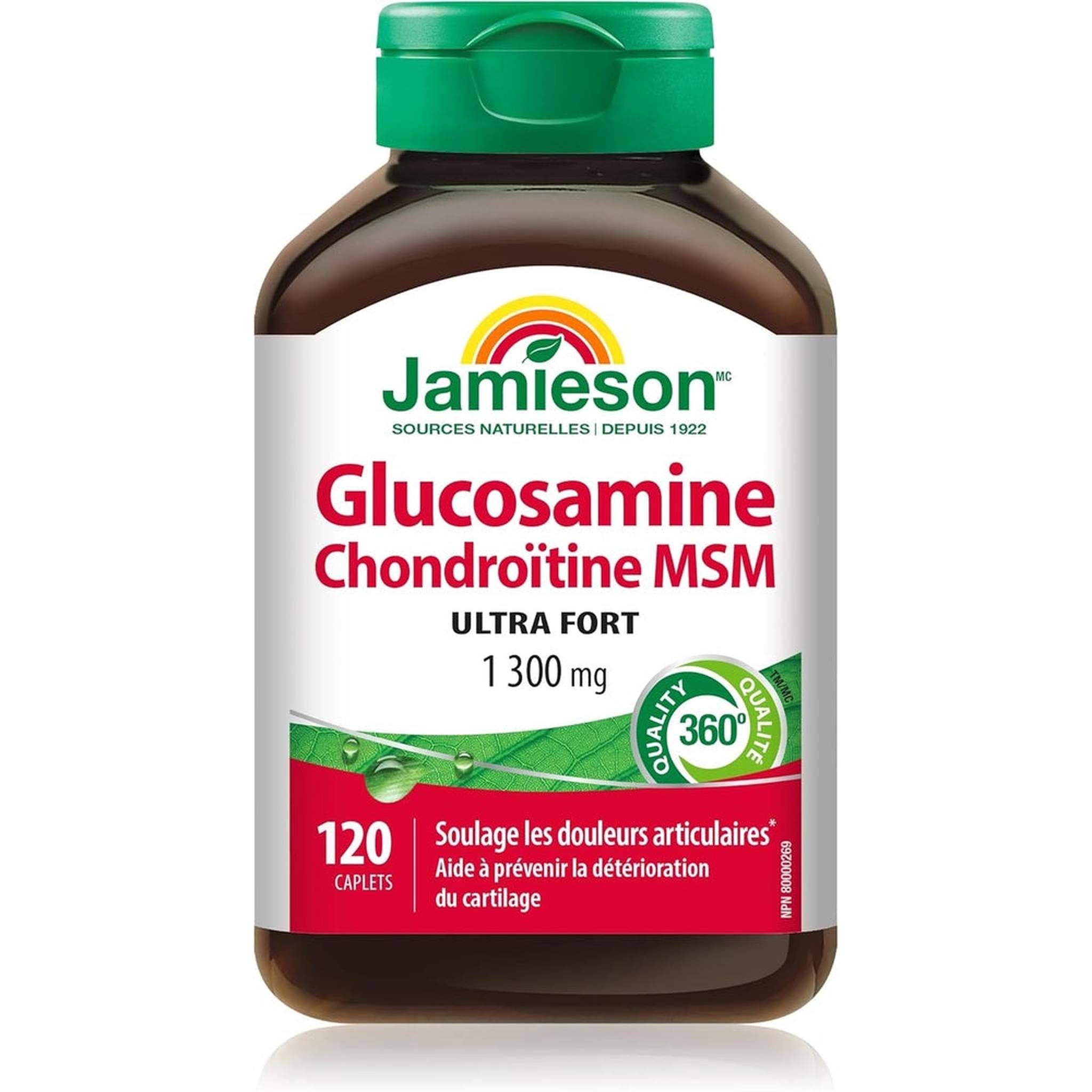 Jamieson Glucosamine ChondroĂŻtine MSM - 120 ComprimĂŠs