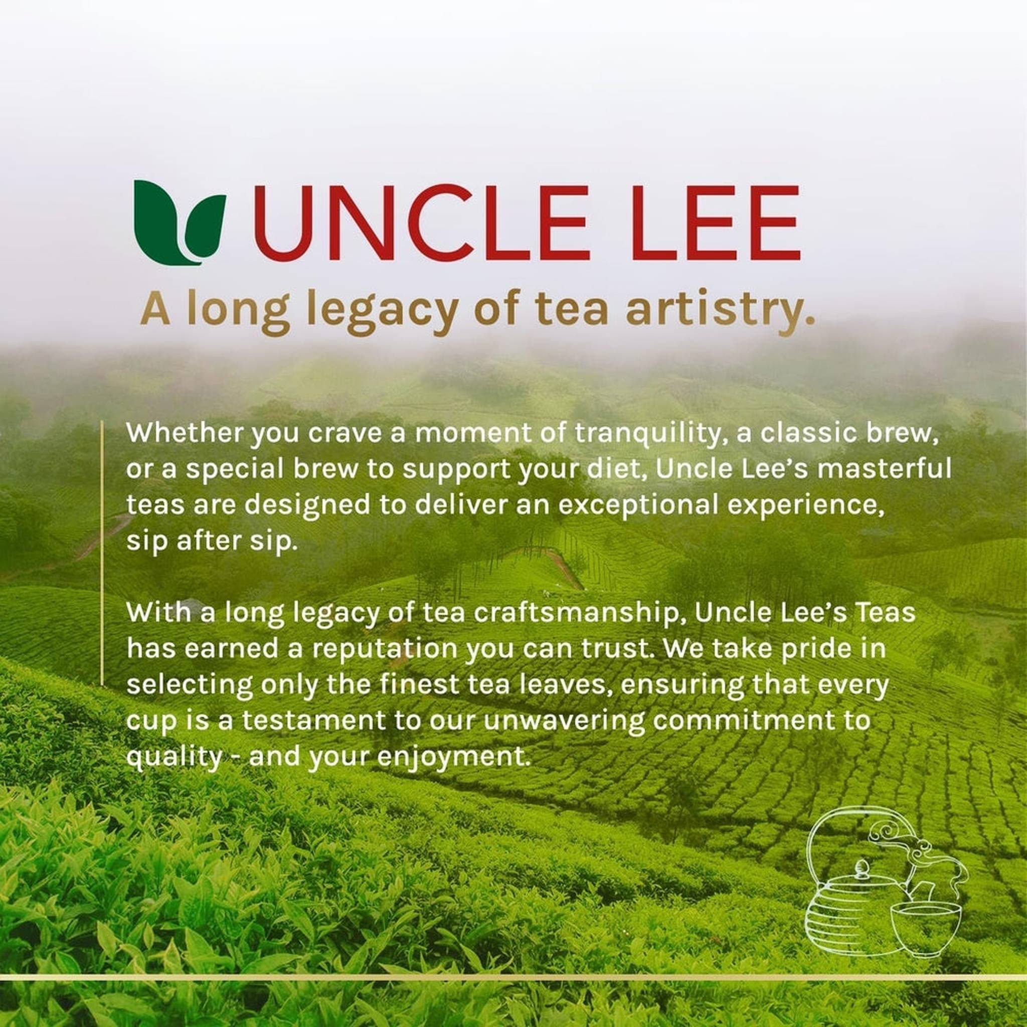 Uncle Lee China Green Dieters Tea – Thé Détox Séné – 30 Sachets – Lot de 2