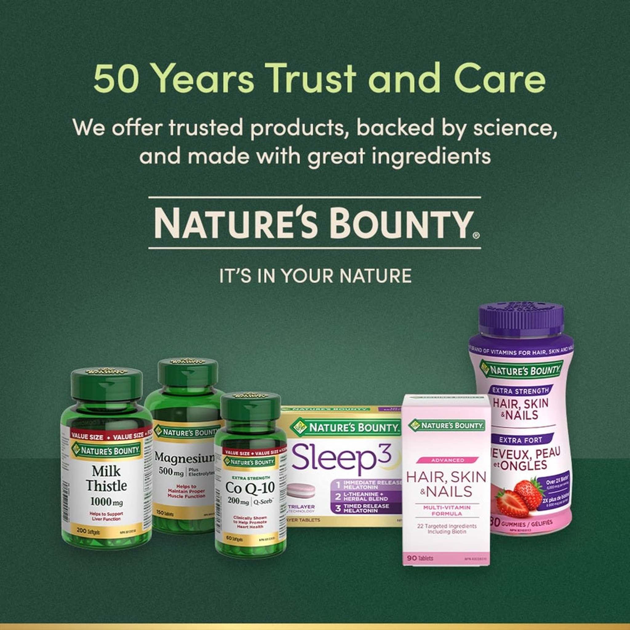 Nature's Bounty Huile de Poisson Omega-3 1200mg – 120 Gélules Molles