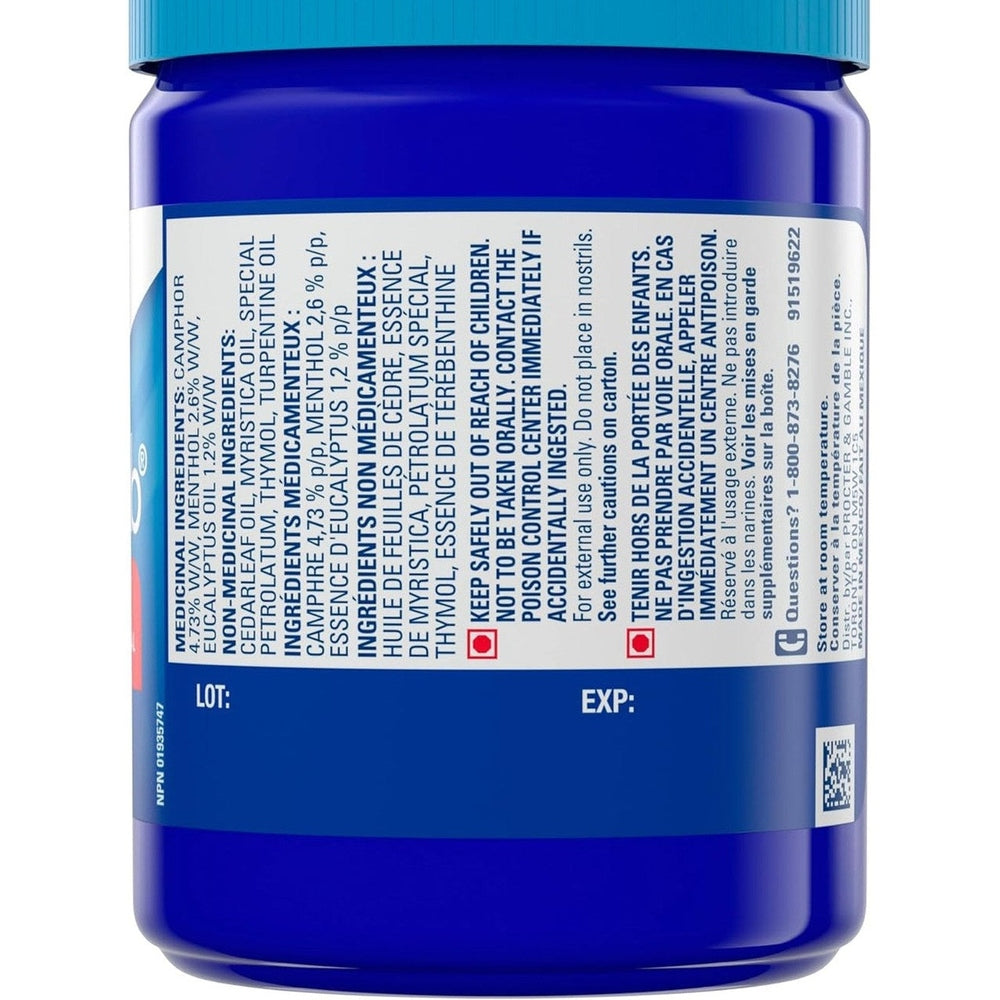 Vicks VapoRub Pommade Décongestionnante – Rhume, Toux & Douleurs – Parfum Original – 100g