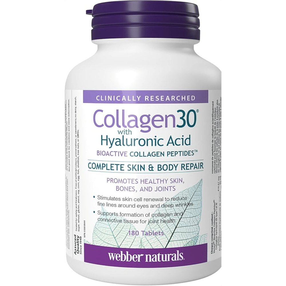Collagène + Acide Hyaluronique - Peau Jeune & HydratÊe | 180 ComprimÊs