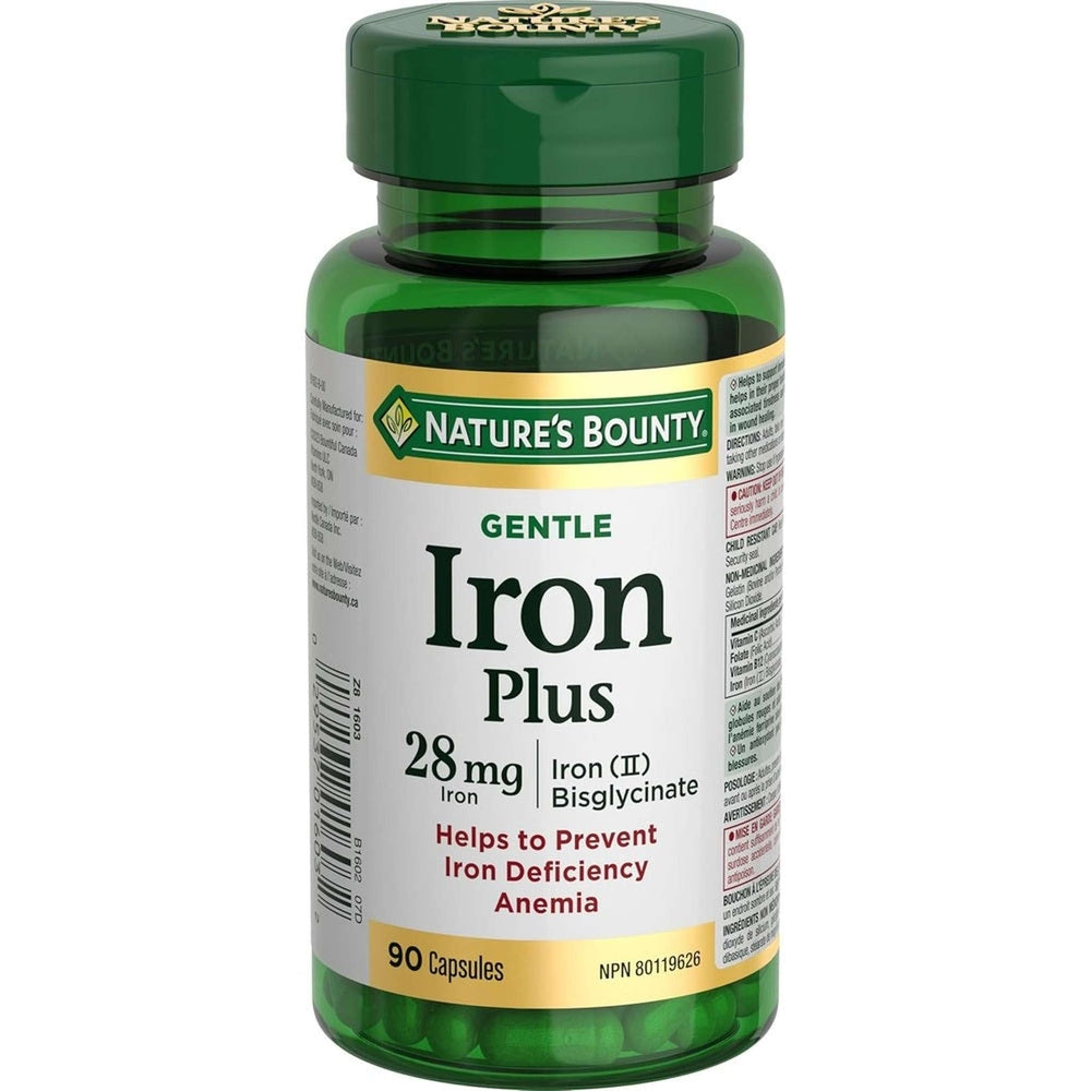 Fer Doux 28mg Nature's Bounty - Facile Ă DigĂŠrer | 150 Capsules
