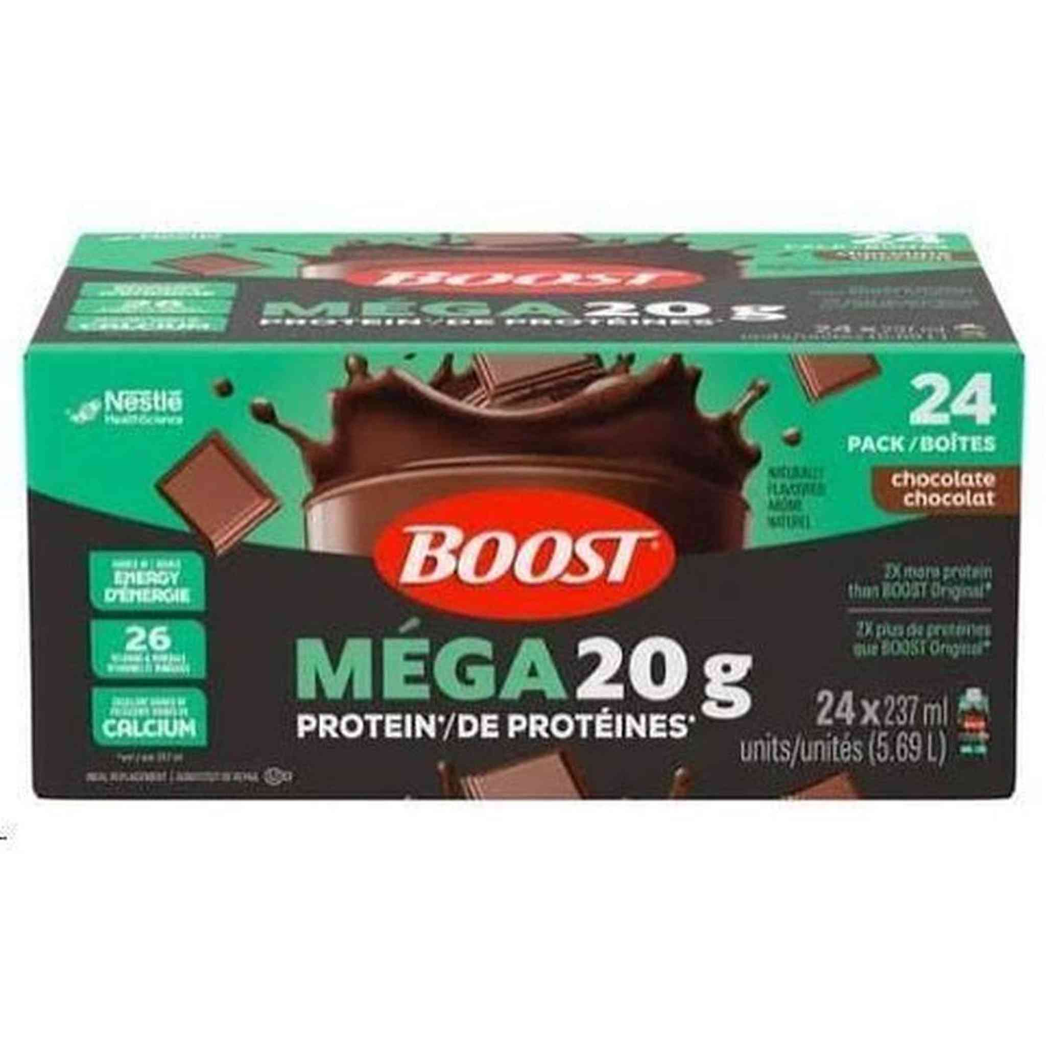 Boost Mega 20g Protéines - Boisson Énergétique Haute Nutrition | 237ml