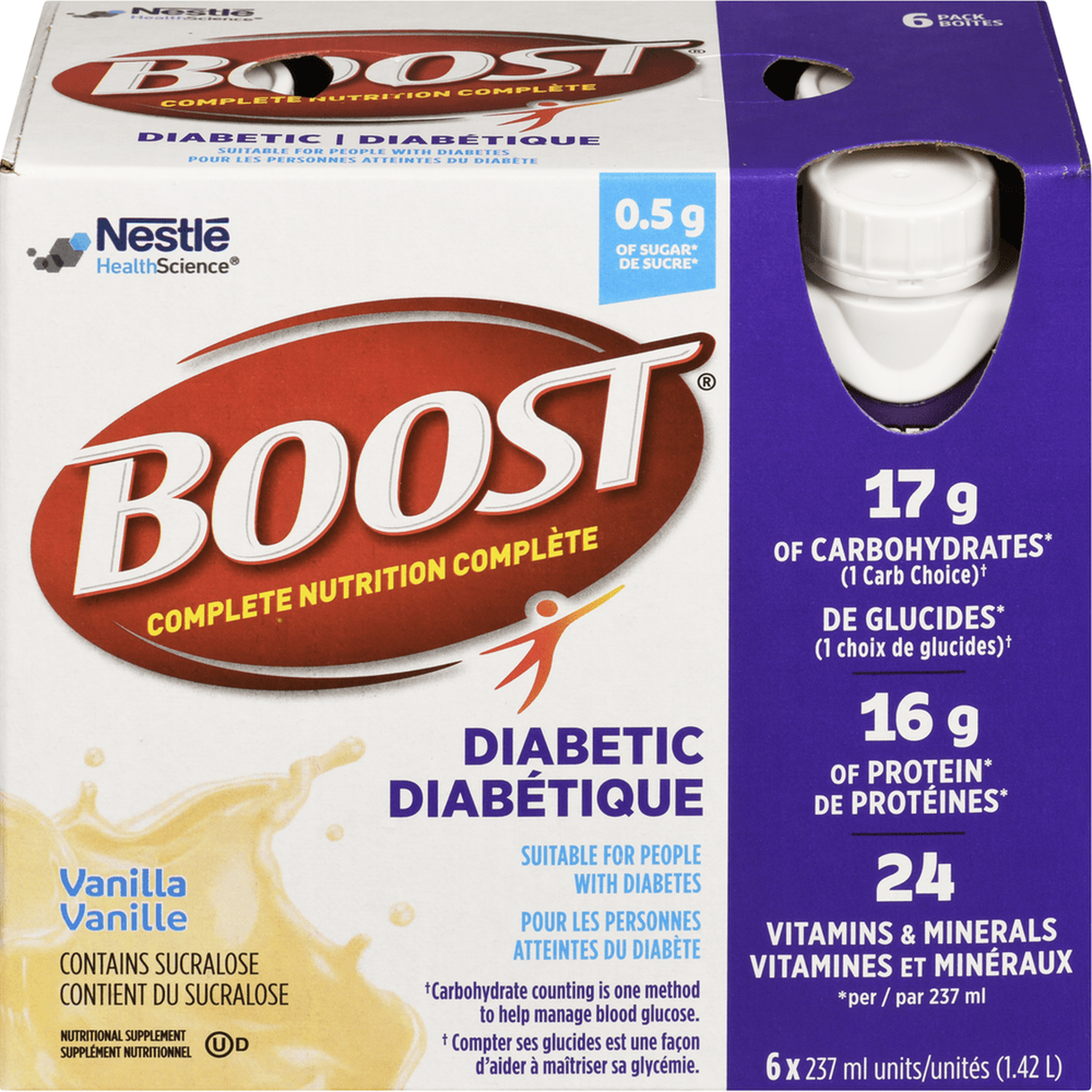 Boost Diabétique - Boisson Nutritive Faible en Sucre | 237ml