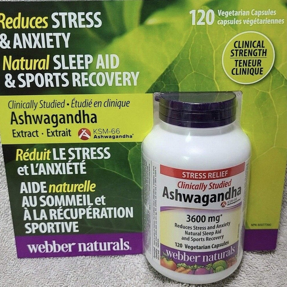 Ashwagandha 3600mg - Gestion du Stress & Énergie | 120 Capsules