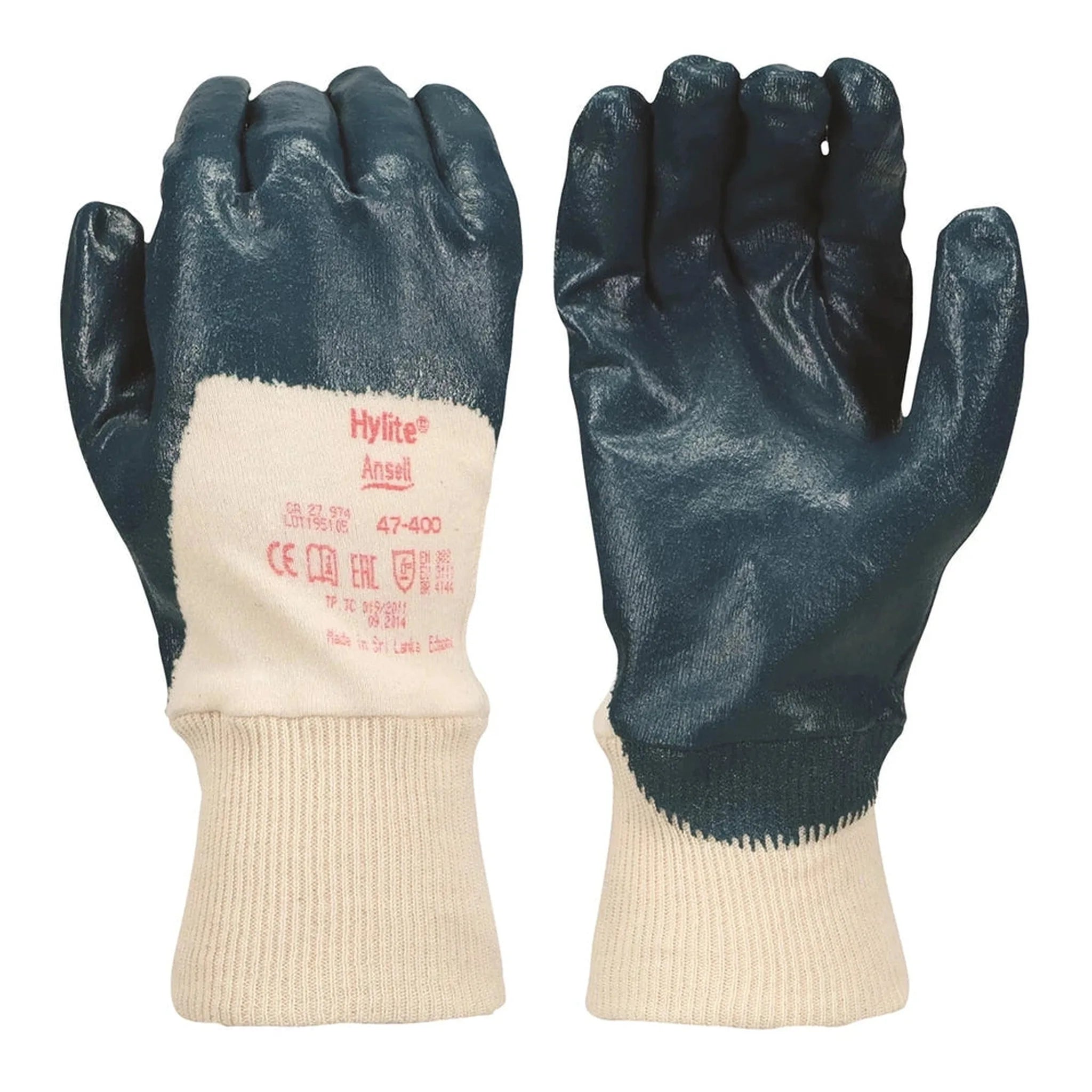 Gants Enduits Nitrile Ansell Hylite 47-400 – Industrial Work Gloves