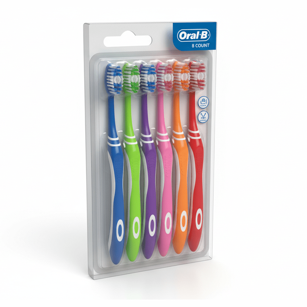 Brosse à Dents Oral-B CrossAction - Pack de 8 | Big Papa Enterprise