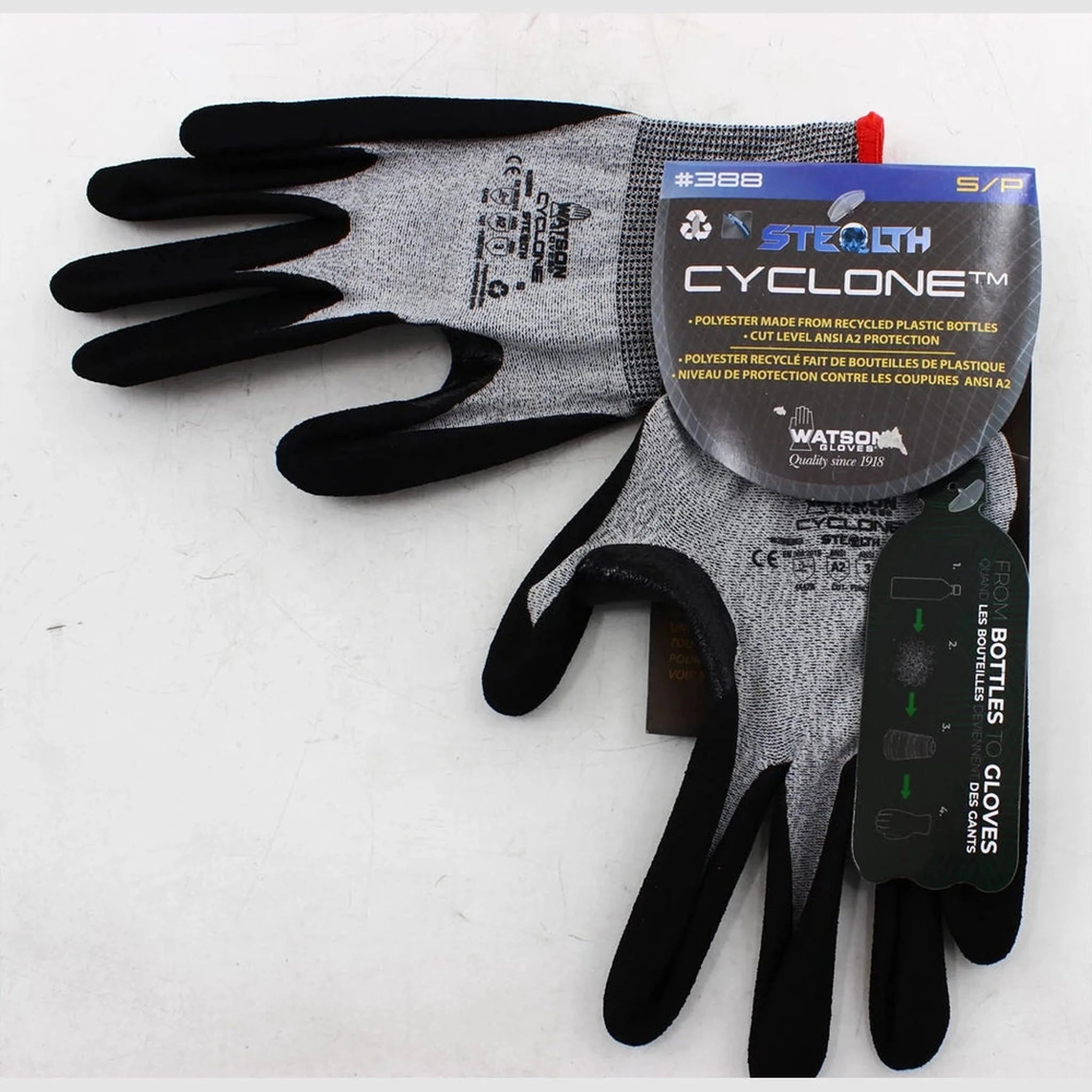 Gants enduits Watson Cyclone – Gants nitrile tactiles écologiques