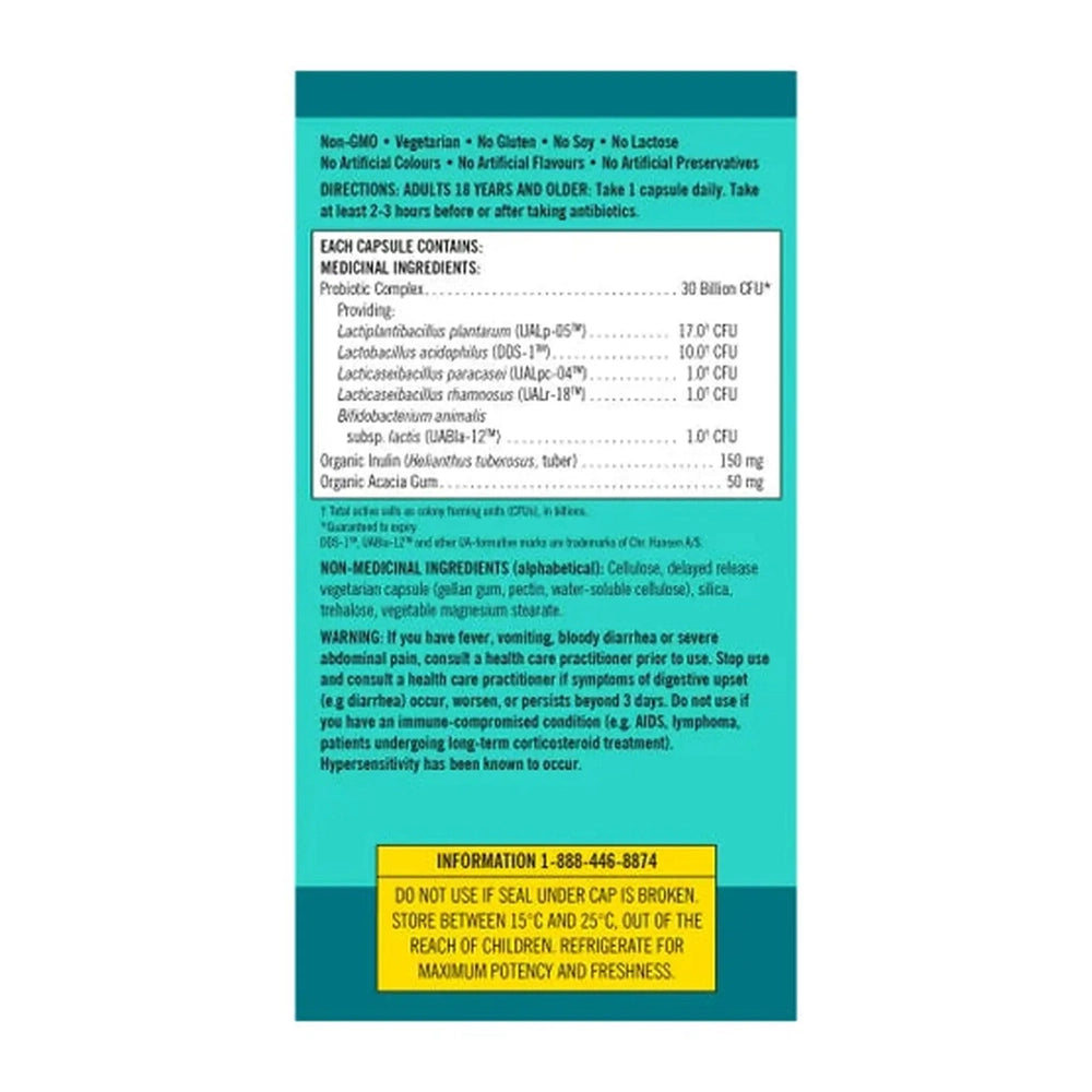 Kirkland Signature Daily Probiotic 30 Milliards UFC – 90 Capsules Végétariennes