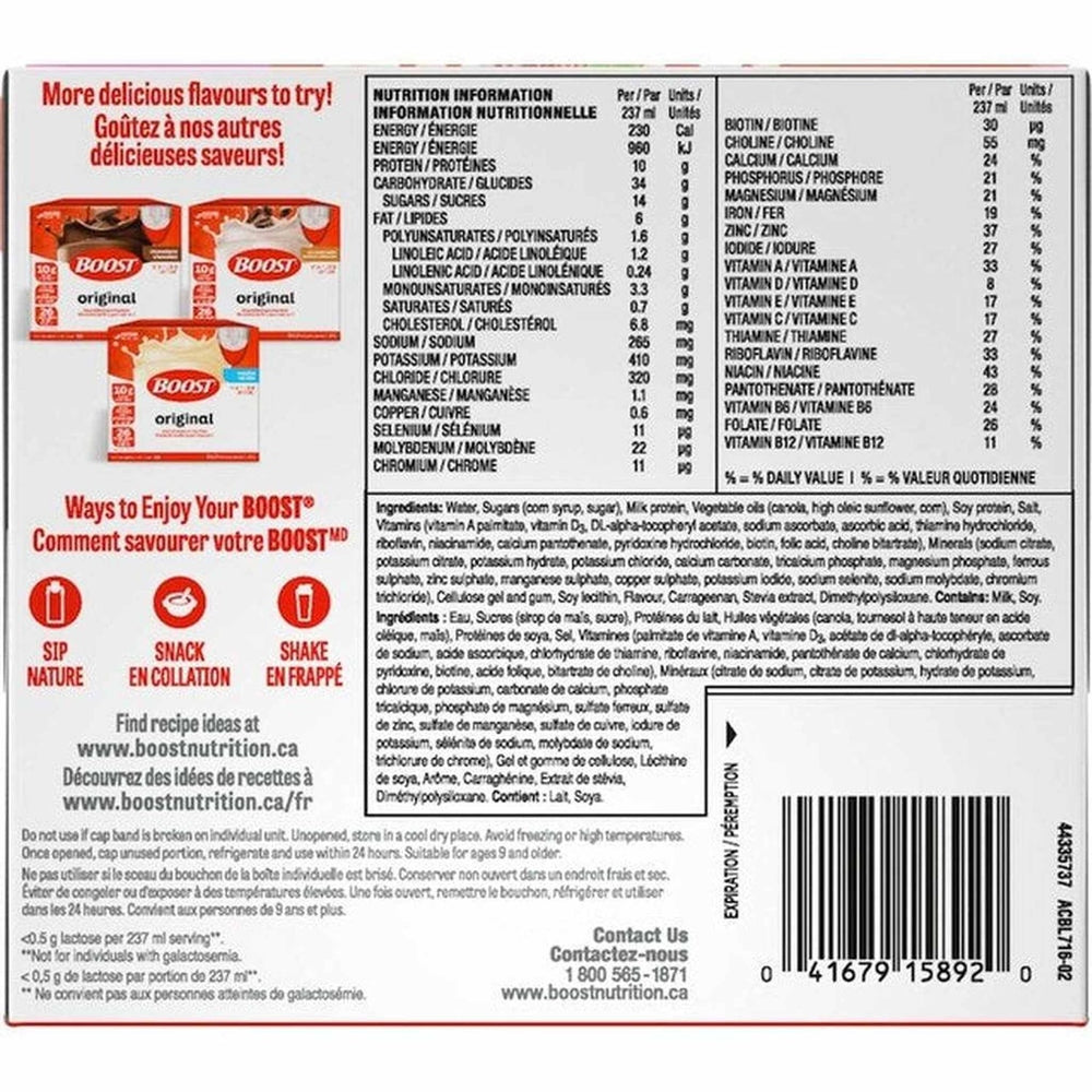 Boost Original - Boisson Nutritive Complète 26 Vitamines | 237ml