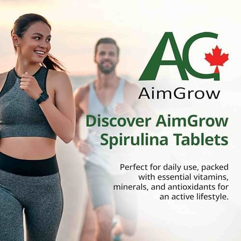 AC Aimgrow Spiruline 500mg – 300 Comprimés – Superaliment Canadien