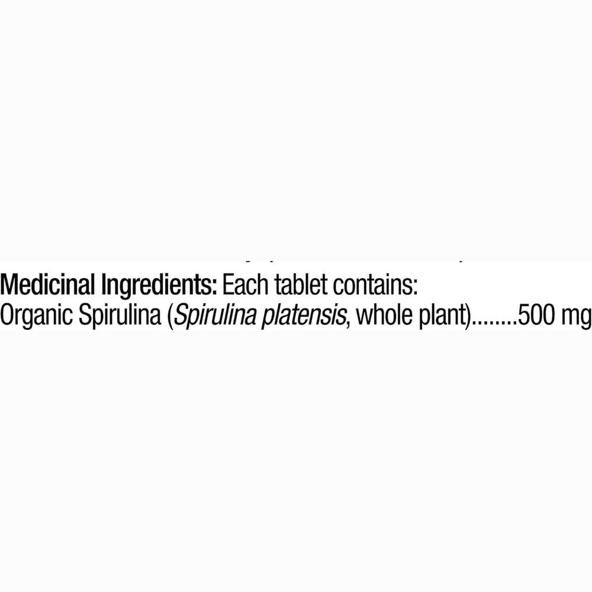 Prairie Naturals Spiruline Bio – Algues Bleues-Vertes – 360 Comprimés