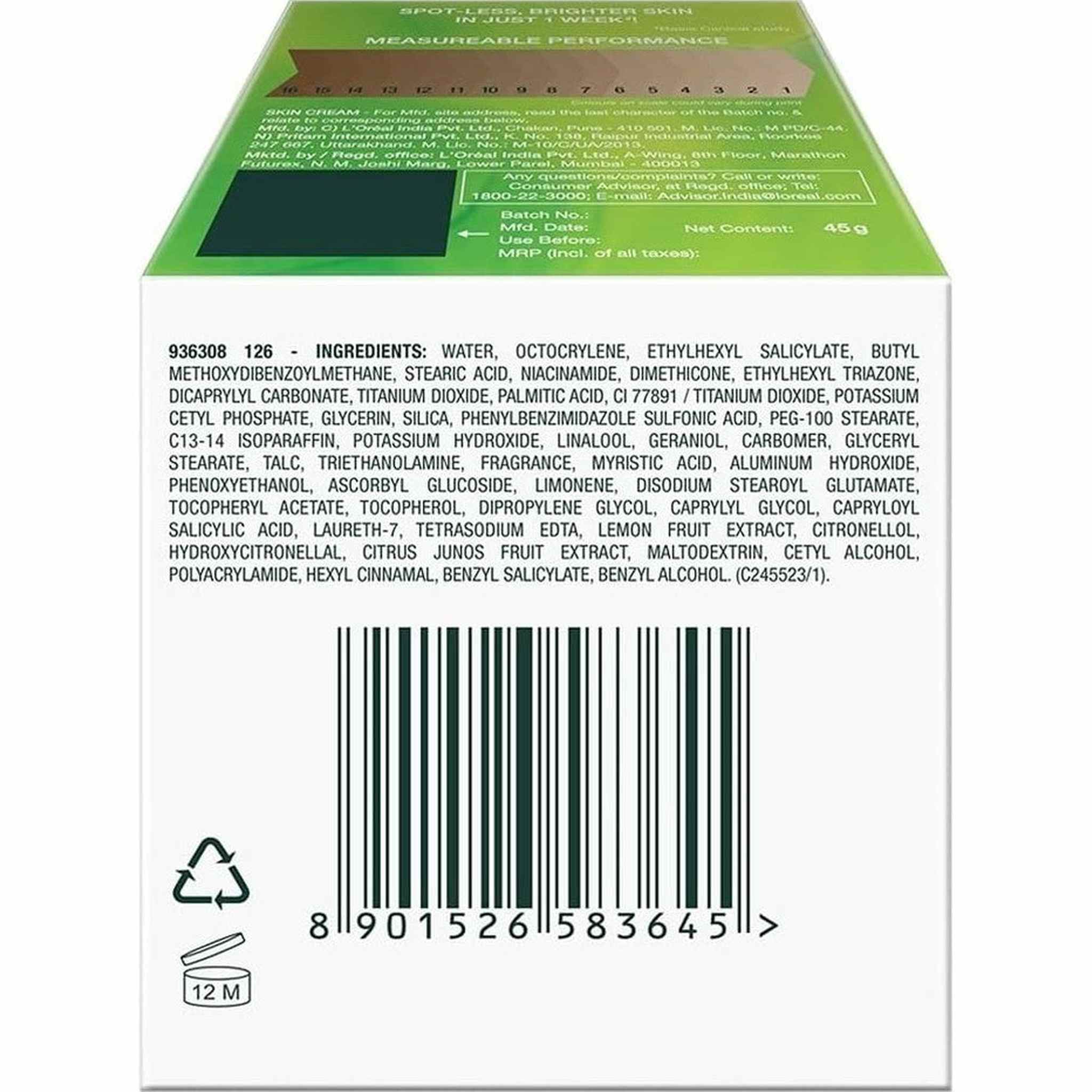 Garnier Crème Visage Vitamine C - Éclat & Luminosité