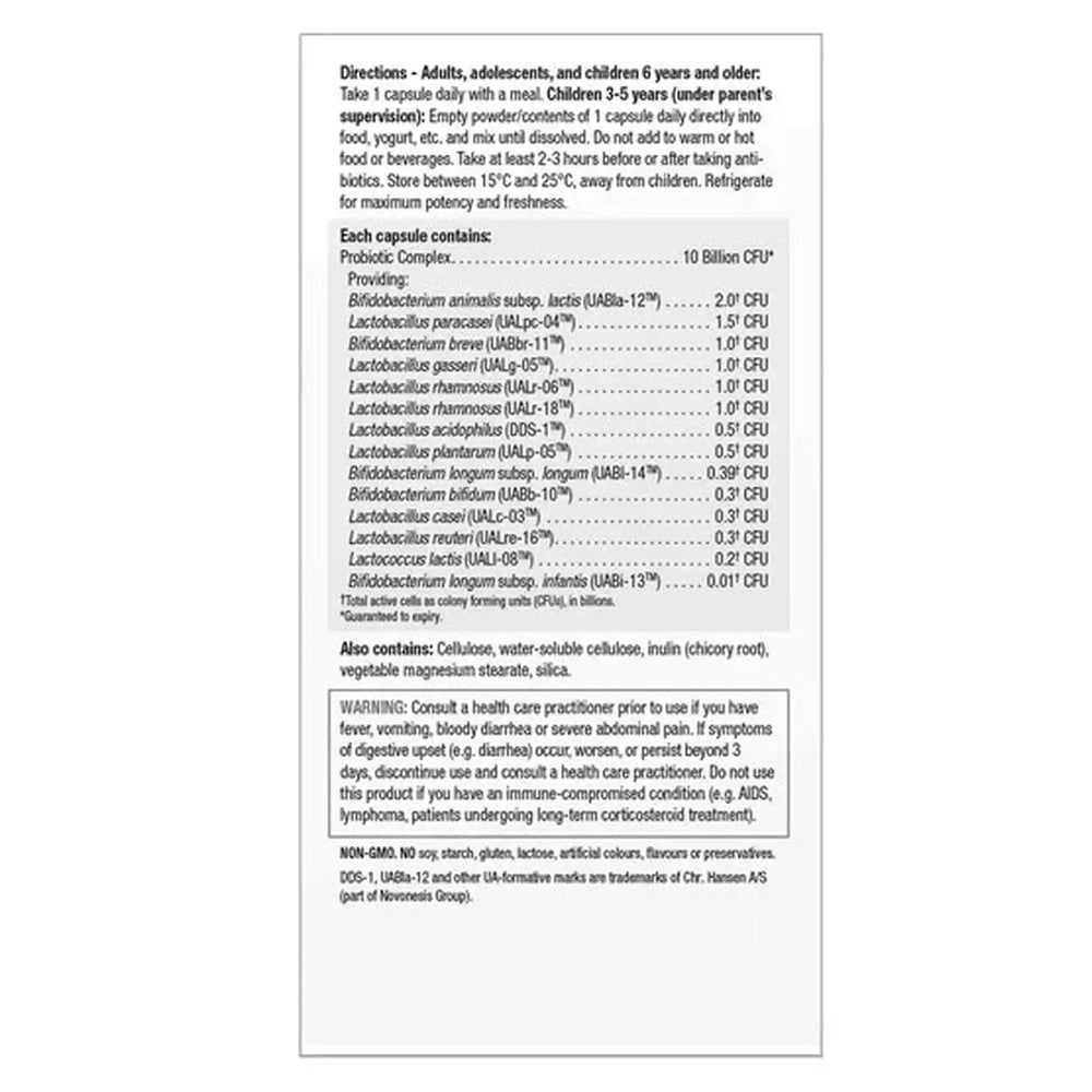 Jamieson Probiotique 10 Milliards UFC – 150 Capsules