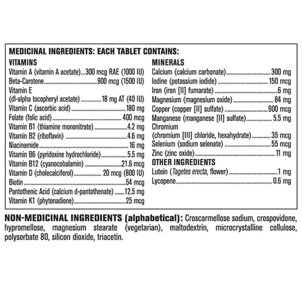 Kirkland Signature Multivitamines Hommes – 365 Comprimés