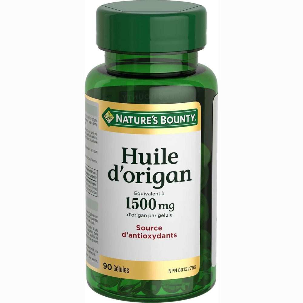 Nature's Bounty Huile d'Origan 1500mg – 90 Softgels