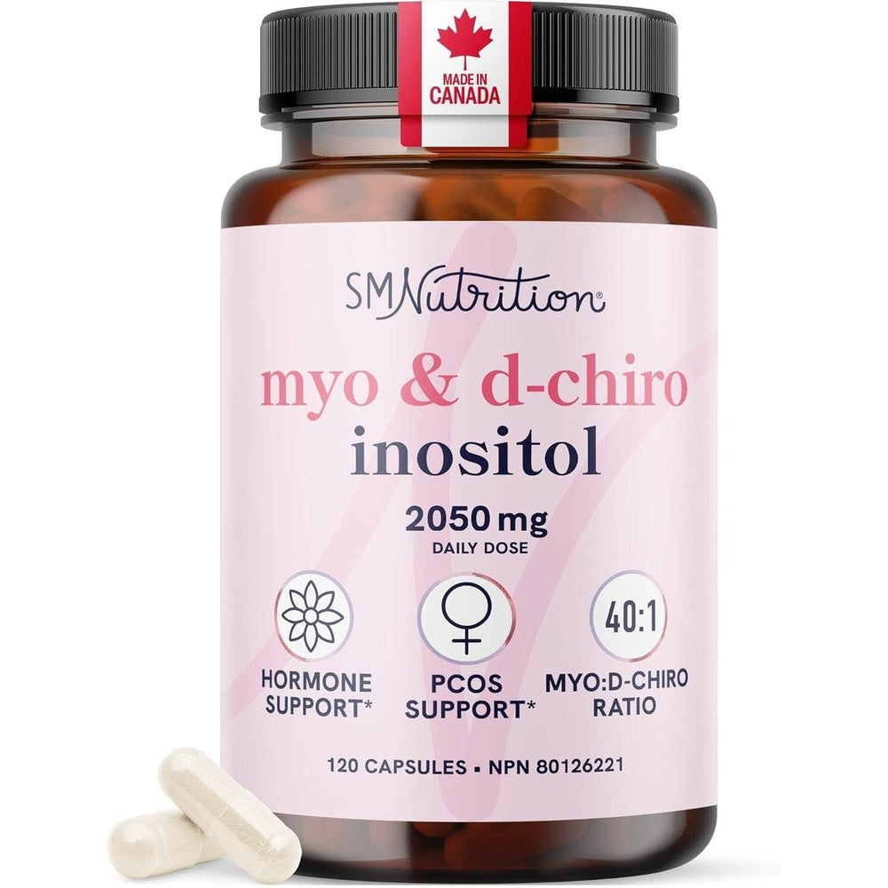 SM Nutrition Inositol Myo-Inositol 2000mg & D-Chiro 50mg – Rapport 40:1 – 120 Capsules