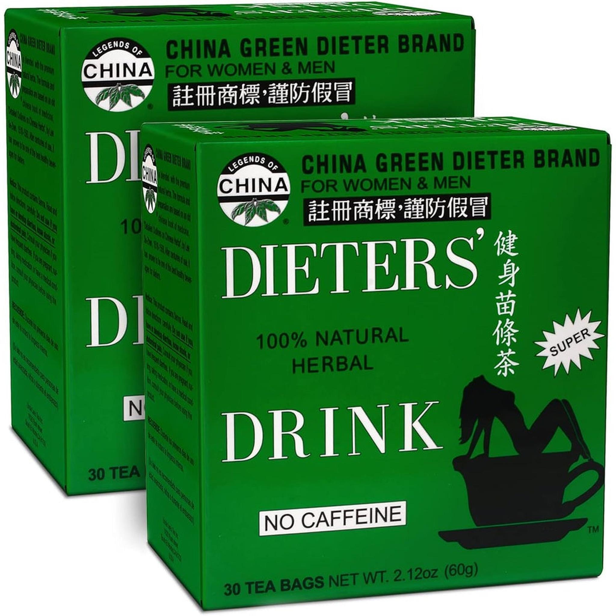 Uncle Lee China Green Dieters Tea – Thé Détox Séné – 30 Sachets – Lot de 2