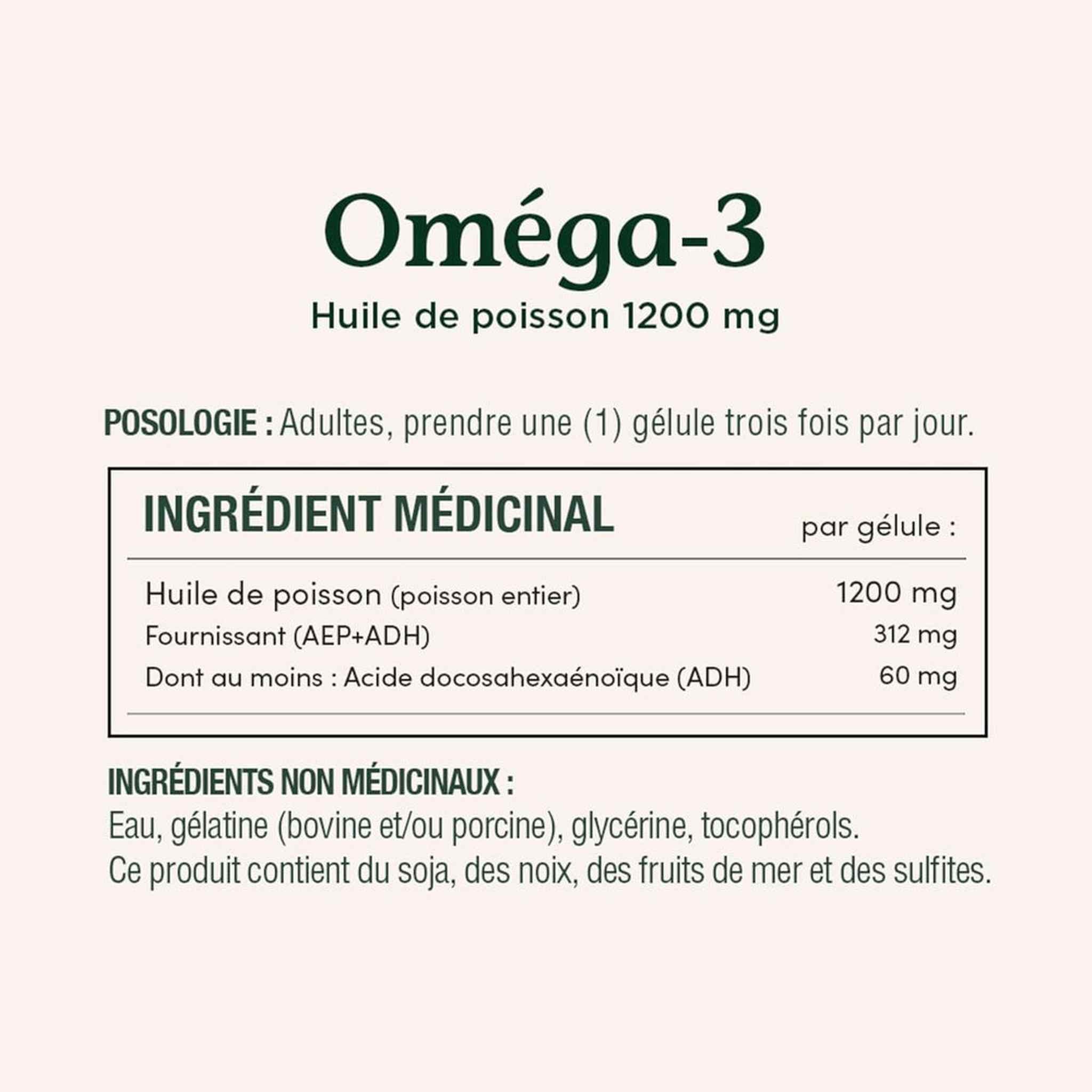 Nature's Bounty Huile de Poisson Omega-3 1200mg – 120 Gélules Molles