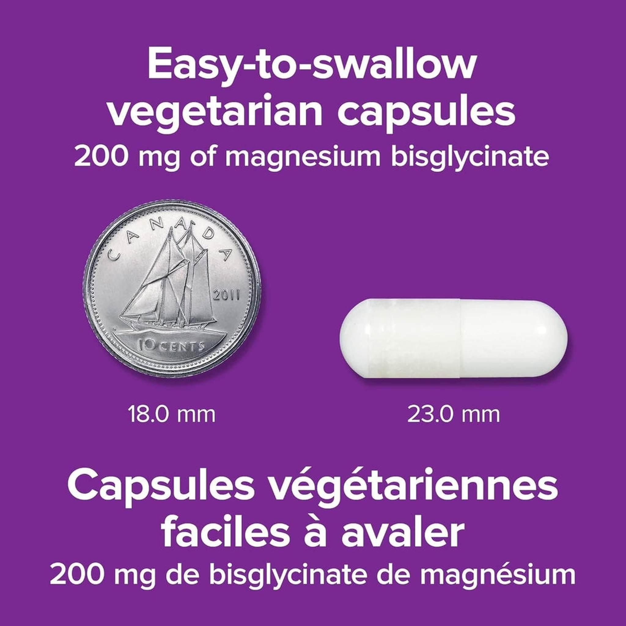 Webber Naturals Magnésium Bisglycinate 200mg – 120 Capsules