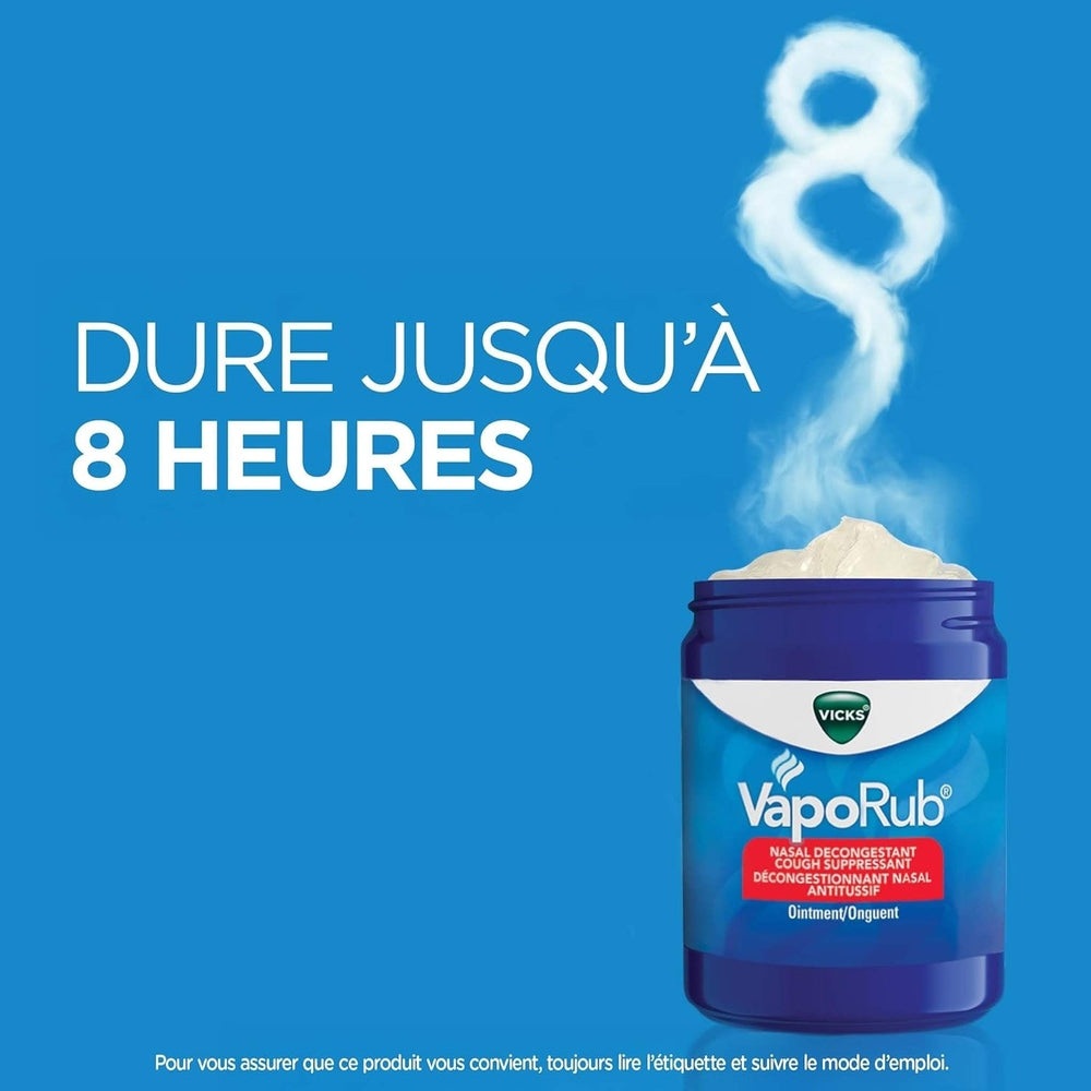 Vicks VapoRub Pommade Décongestionnante – Rhume, Toux & Douleurs – Parfum Original – 100g