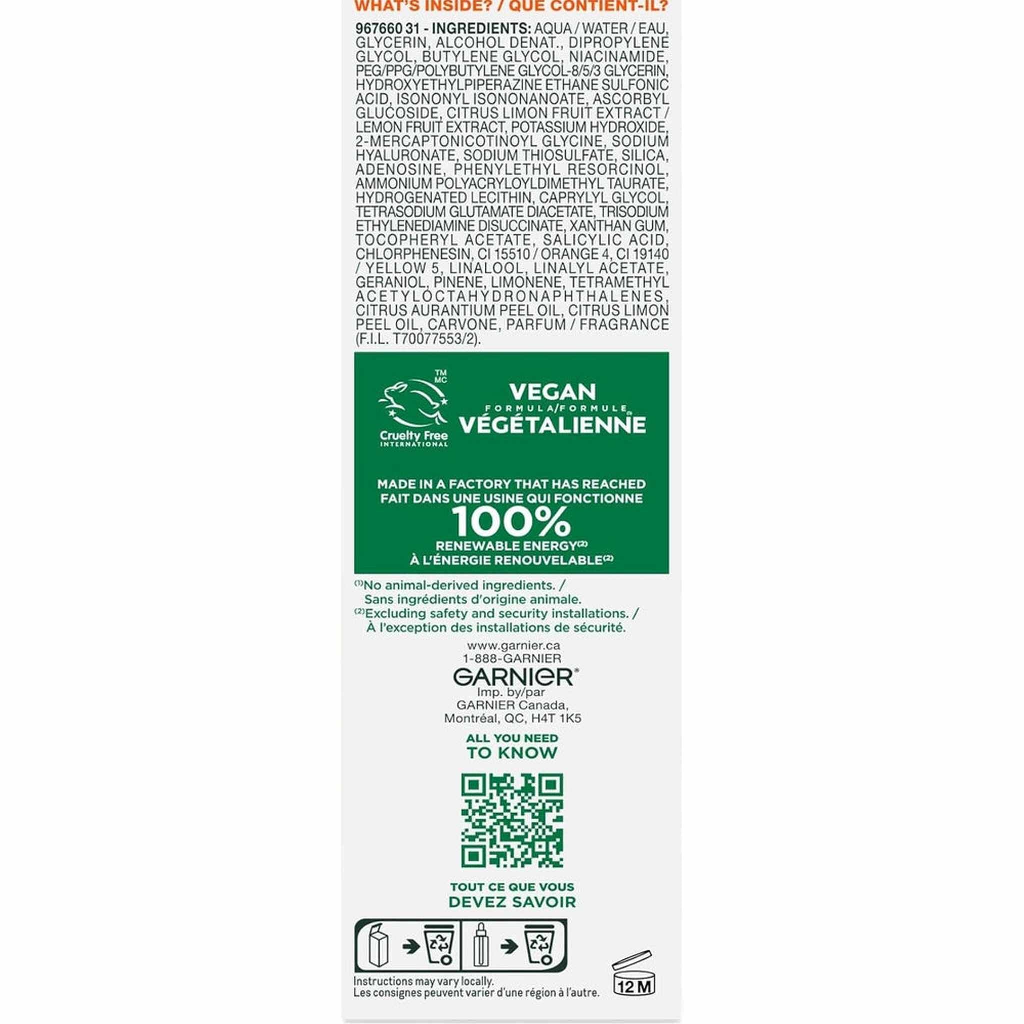 Garnier Sérum Jour Vitamine C - Éclat Intense