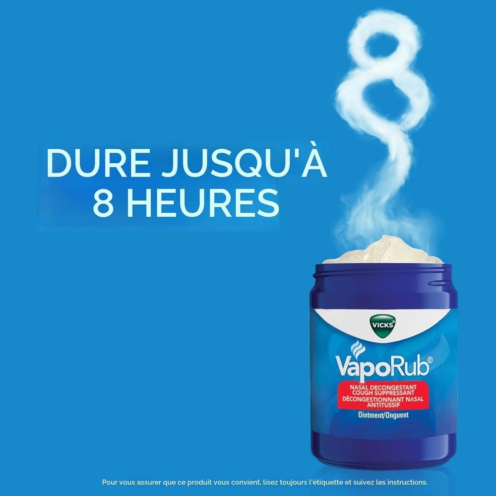 Vicks VapoRub Pommade Décongestionnante – Rhume, Toux & Douleurs – Parfum Original – 100g