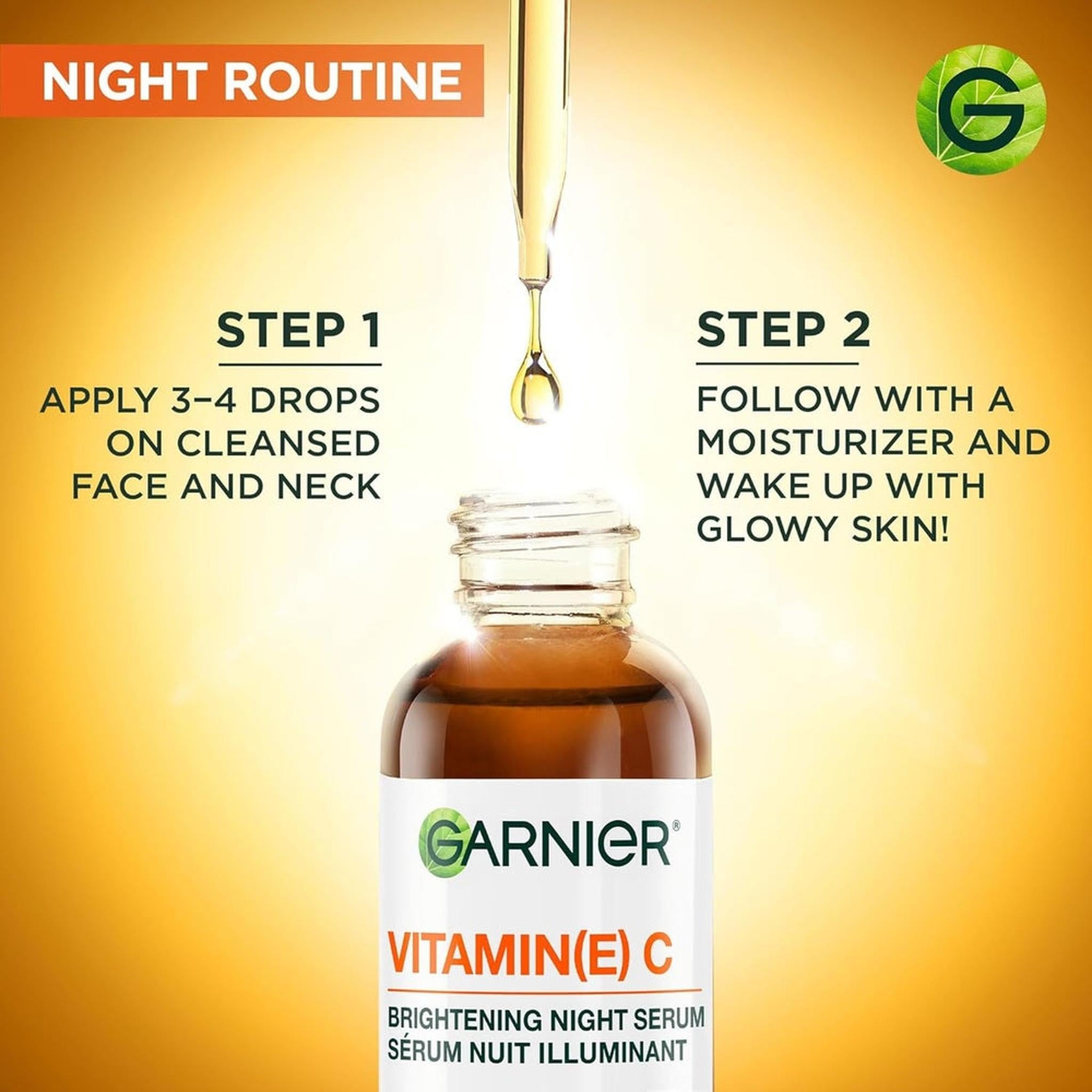 Garnier Sérum Nuit Vitamine C - Régénération & Éclat