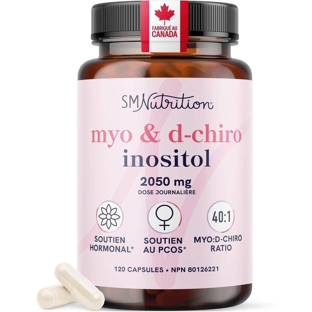 SM Nutrition Inositol Myo-Inositol 2000mg & D-Chiro 50mg – Rapport 40:1 – 120 Capsules