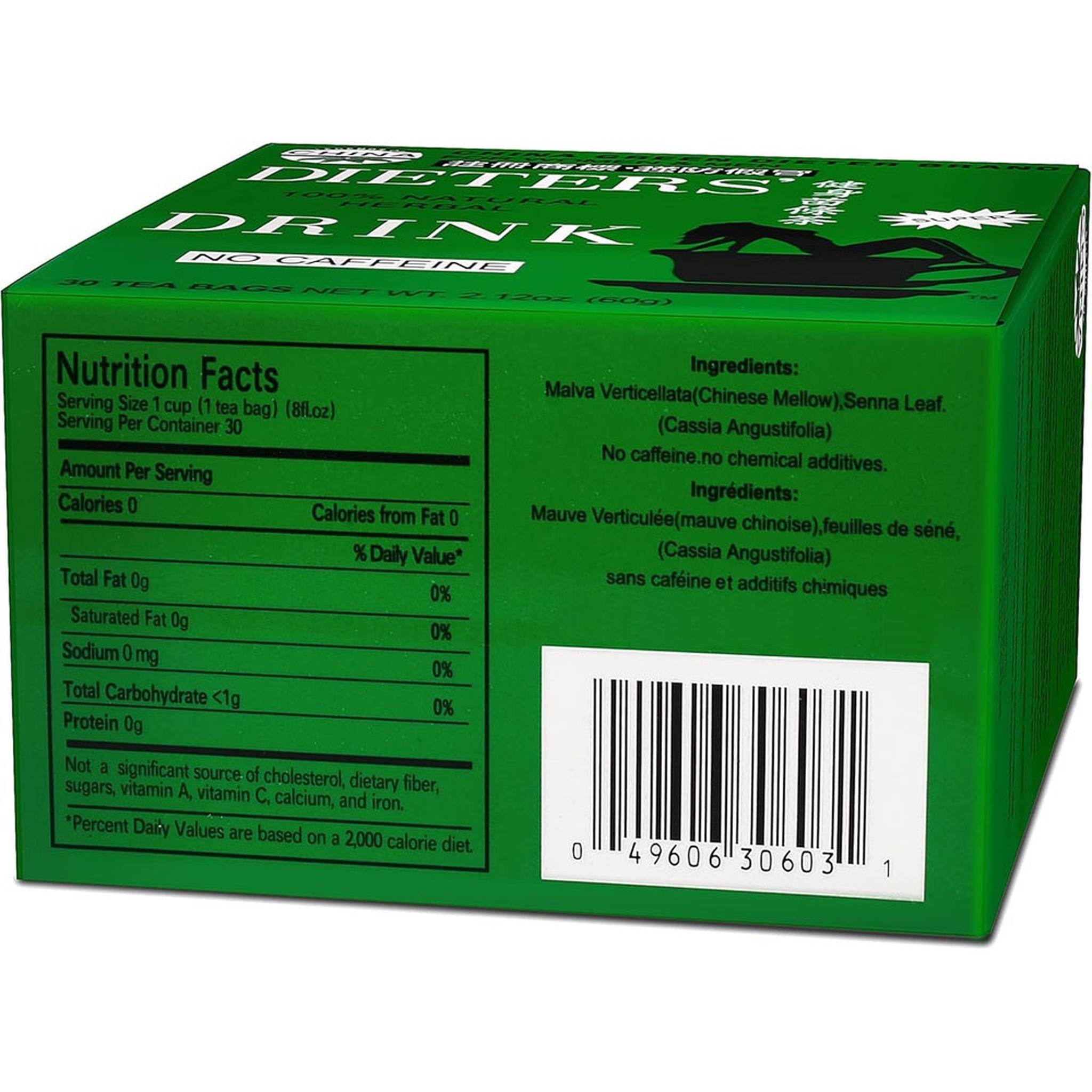 Uncle Lee China Green Dieters Tea – Thé Détox Séné – 30 Sachets – Lot de 2