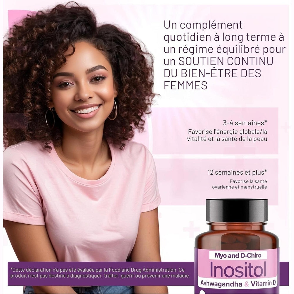 Intimate Rose Myo-Inositol SOPK – Myo & D-Chiro 40:1 + Vitamine D3 + Ashwagandha – 120 Capsules