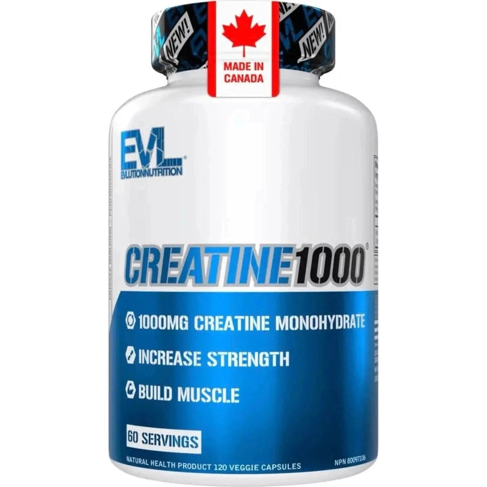 Créatine Monohydrate 1000mg Evolution Nutrition - Performance & Muscle