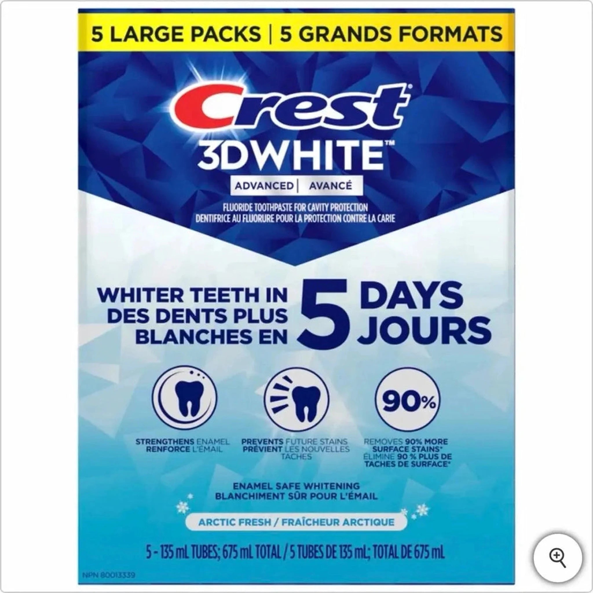 Crest 3D White - Kit Blanchiment Dents 5 Jours