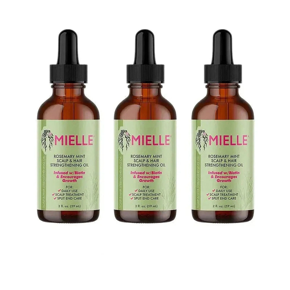 Mielle Huile de Renforcement Cuir Chevelu & Cheveux – Romarin & Menthe – 59ml