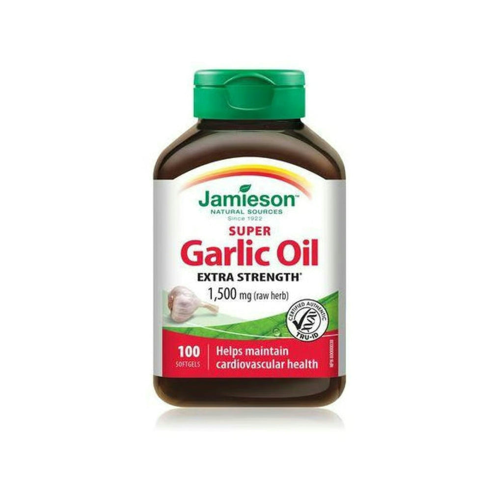 Huile d'Ail 1500mg - Santé Cardiovasculaire & Immunité | 100 Softgels