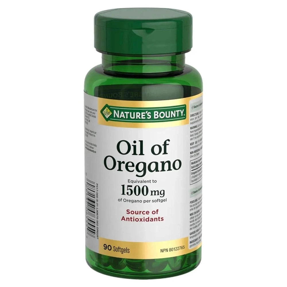 Huile d'Origan 1500mg Nature's Bounty - Immunité & Antioxydant | 80 Softgels