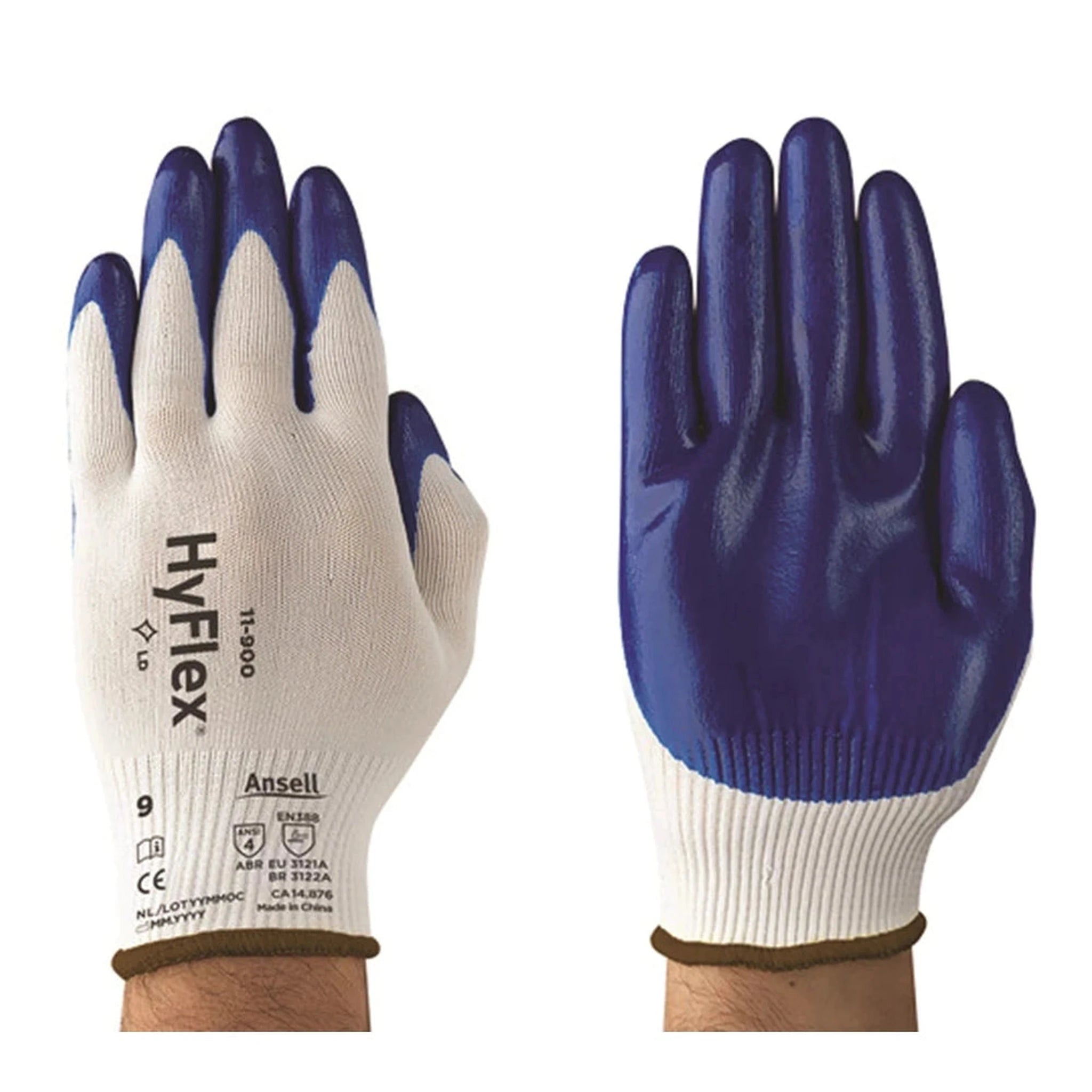 Gants Enduits Nitrile Ansell HyFlex 11-900 – Work Gloves
