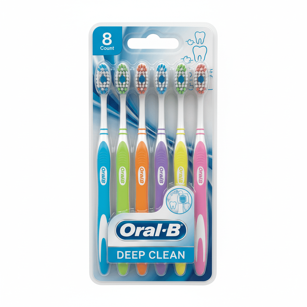 Brosse à Dents Oral-B CrossAction - Pack de 8 | Big Papa Enterprise