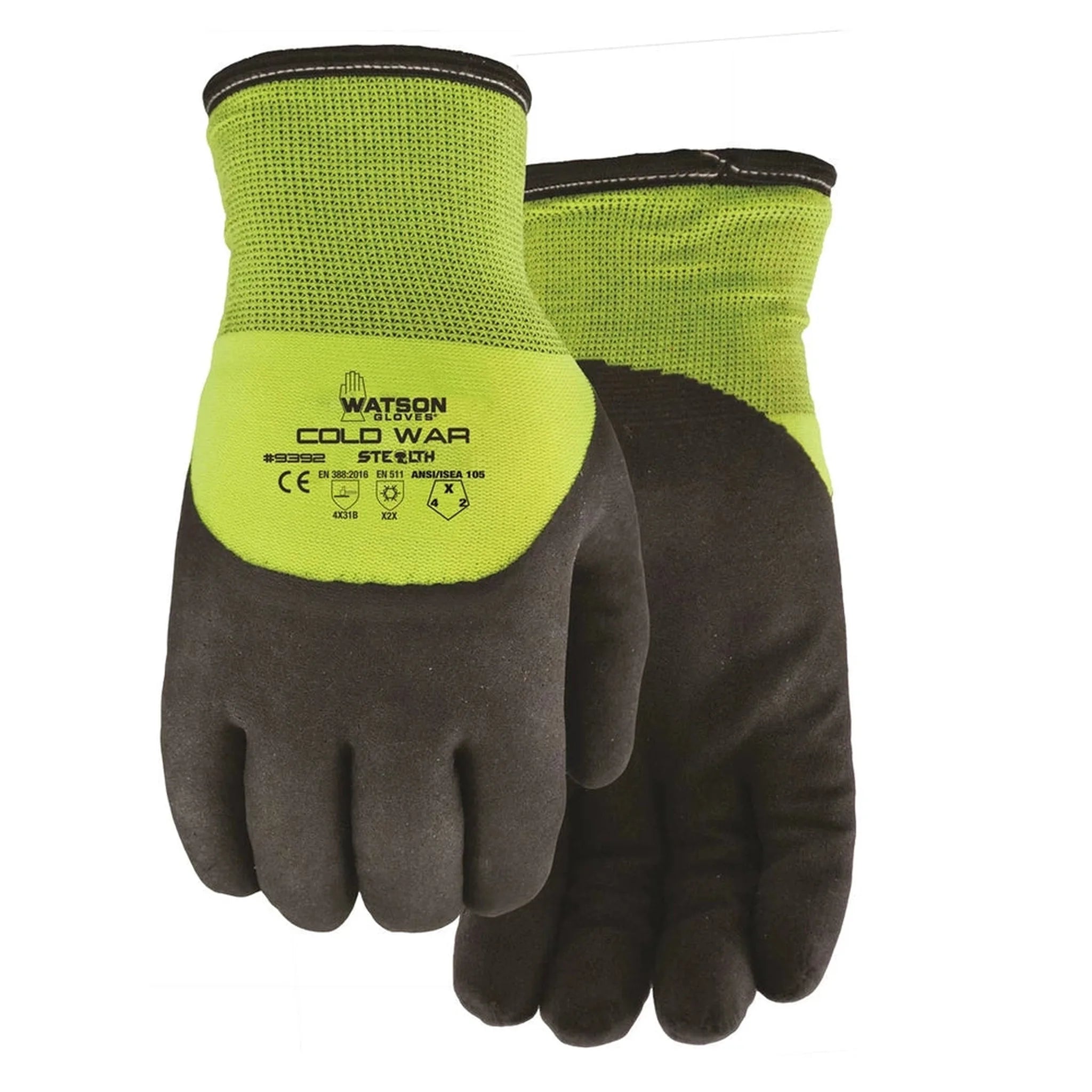 Gants enduits Watson Cold War – Gants hiver nitrile Hi-Vis